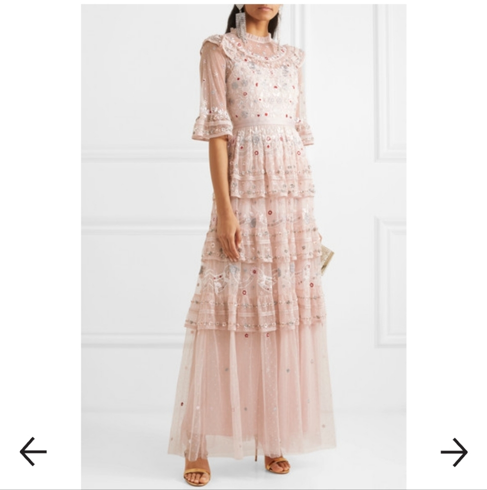 Needle & Thread Eden Tiered Embellished Tulle Gown - Picture 2 of 11